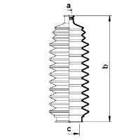 Пильник рульового механізму/рейки 83820 GKN-Spidan