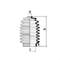 Пильник рульової рейки 83831 GKN-Spidan
