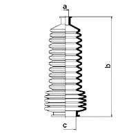 Пильник рульової рейки правий GKN-Spidan 83828