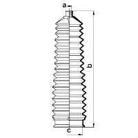 Пильник рульового механізму/рейки 83901 GKN-Spidan