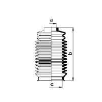 Пильник рульової рейки 83867 GKN-Spidan