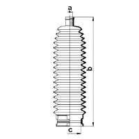 Пильник рульового механізму/рейки 83880 GKN-Spidan