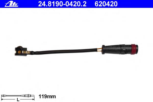 Сигналізатор знос гальмівних колодок ATE 24819004202 ціна, від 9.92 USD
