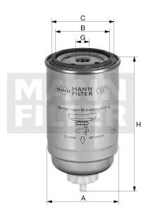 WK84216 Mann-Filter фільтр паливний