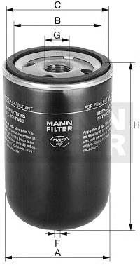 WK929X Mann-Filter фільтр паливний