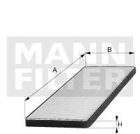 Купити CU22172 Mann-Filter Фільтр салону вугільний