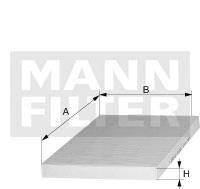 Купити CUK24003 Mann-Filter Фільтр салону вугільний