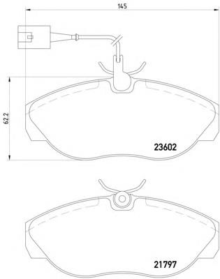 Колодки гальмівні передні, дискові 8DB355018891 HELLA