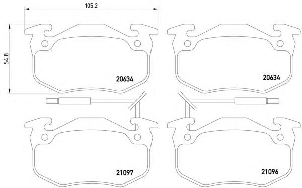 Колодки гальмівні передні, дискові 8DB355018941 HELLA