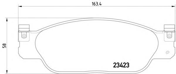 Купити 8DB355018551 HELLA Колодки гальмівні передні, дискові