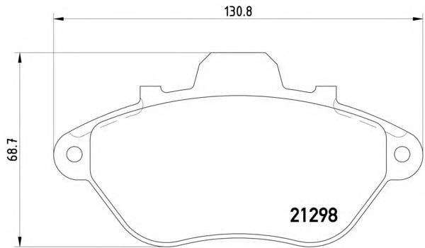 Колодки гальмівні передні, дискові 8DB355019051 HELLA