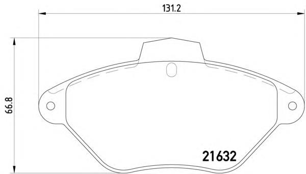 Колодки гальмівні передні, дискові 8DB355019211 HELLA