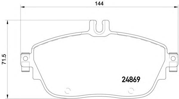 Передні тормозні колодки 8DB355019721 HELLA