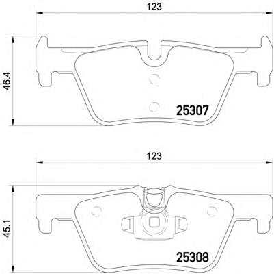 Купити 8DB355019971 HELLA Задні колодки