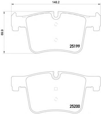 Передні тормозні колодки 8DB355015781 HELLA