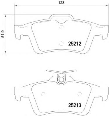 Задні гальмівні колодки 8DB355015761 HELLA