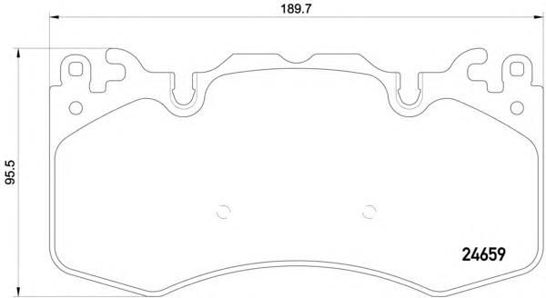 Передні тормозні колодки 8DB355016151 HELLA