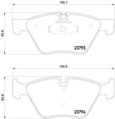 Купити 8DB355015031 HELLA Колодки гальмівні передні, дискові