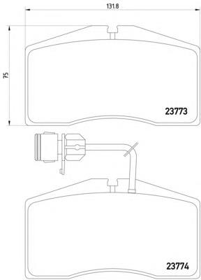 Купити 8DB355018491 HELLA Колодки гальмівні передні, дискові
