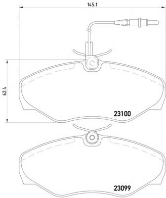 Колодки гальмівні передні, дискові 8DB355018501 HELLA