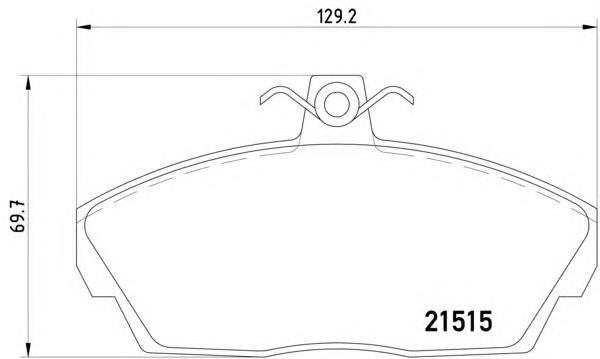 Колодки гальмівні передні, дискові 8DB355018431 HELLA