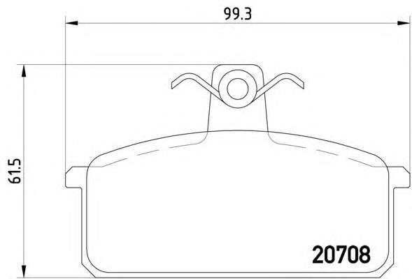 Колодки гальмівні передні, дискові 8DB355018231 HELLA