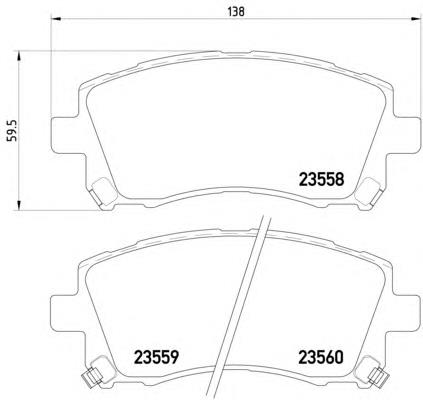 Купити 8DB355017291 HELLA Колодки гальмівні передні, дискові