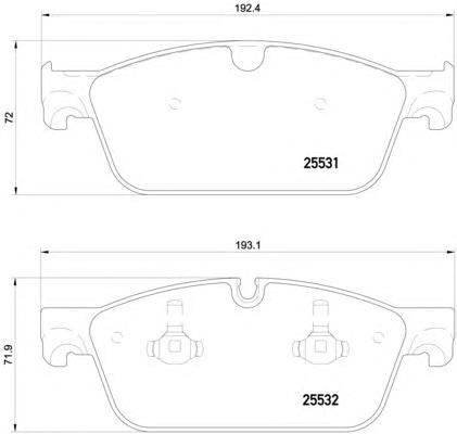 Купити 8DB355020141 HELLA Колодки гальмівні передні, дискові