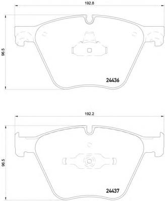 Купити 8DB355020121 HELLA Колодки гальмівні передні, дискові
