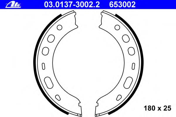 Колодки стоянкового гальма Brembo S65506