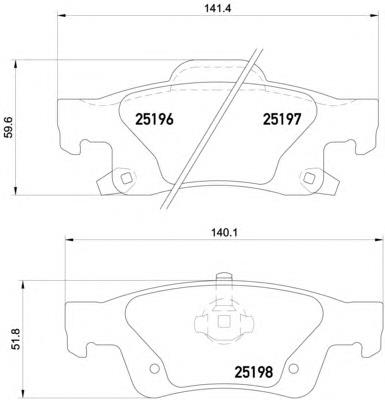 Задні гальмівні колодки HELLA 8DB355020351 ціна, від 45.16 USD