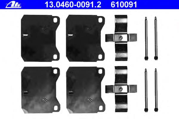 Ремкомплект гальмівних колодок 13046000912 ATE