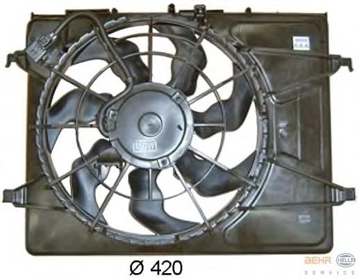 Купити D80509TT Thermotec Дифузор радіатора охолодження, в зборі з двигуном і крильчаткою