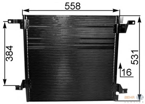 Радіатор кондиціонера 8FC351038721 HELLA