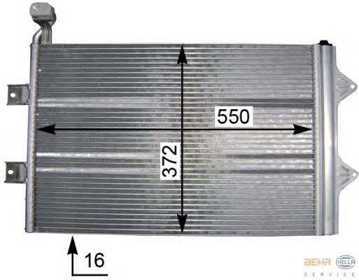 Конденсатор кондиціонера Vika 28200589801 ціна, від 61.58 USD