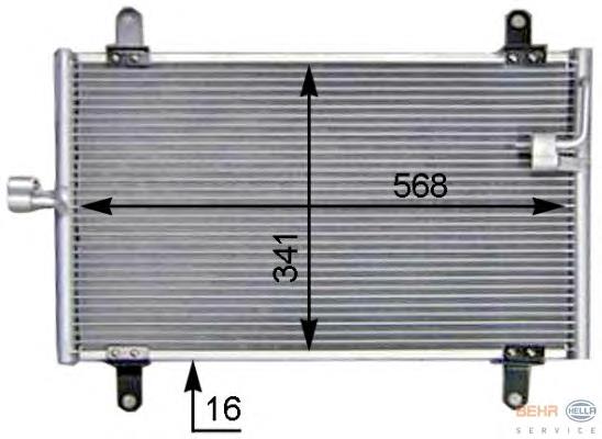 8FC351305211 HELLA Конденсатор