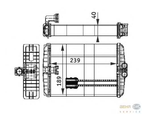 Радіатор пічки 8FH351312021 HELLA