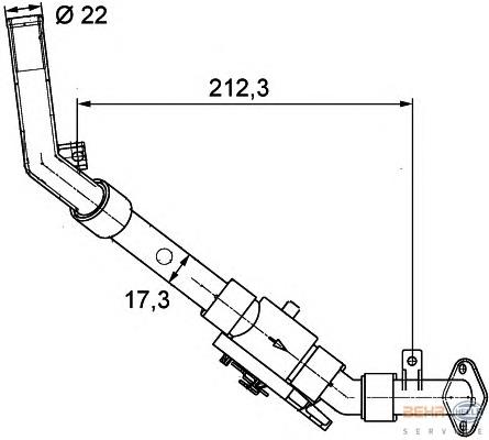 Регулюючий клапан охолоджувальної рідини HELLA 9XL351328031 ціна, від 44.01 USD