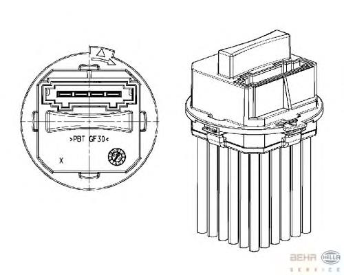 Реле обігрівача HELLA 5DS351320011
