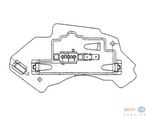 Резистор обігрівача HELLA 5HL351321131 ціна, від 42.42 USD