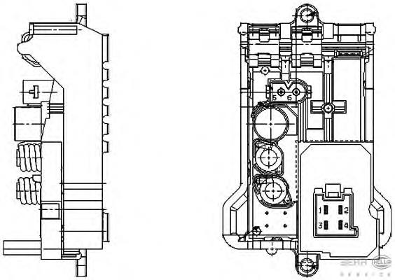 Резистор обігрівача HELLA 5HL351321141 ціна, від 38.01 USD