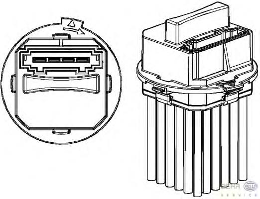 Резистор обігрівача HELLA 5HL351321321 ціна, від 38.01 USD