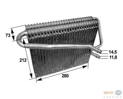 8FV351211031 HELLA Охолоджувач повітря