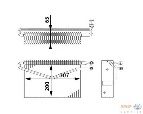 8FV351211761 HELLA Охолоджувач повітря