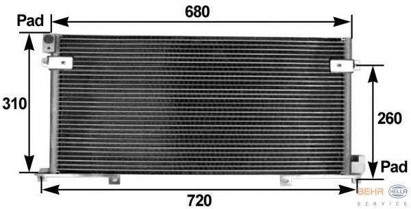 8FC351300211 HELLA Конденсатор