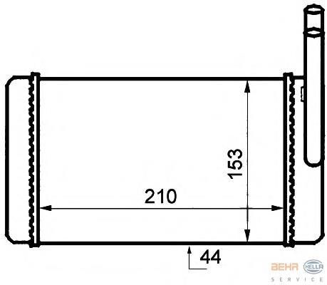 Купити 8FH351024201 HELLA Теплообмінник