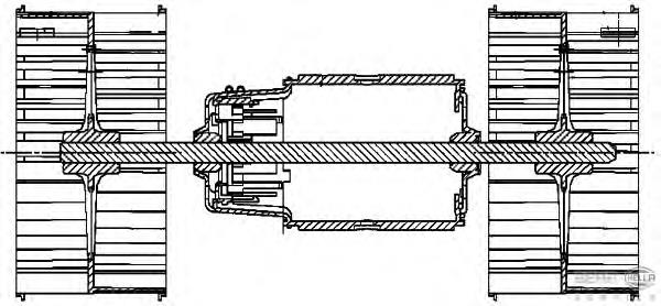 Моторчик пічки HELLA 8EW351024481