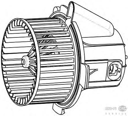 8EW009157541 HELLA Електромотор пічки