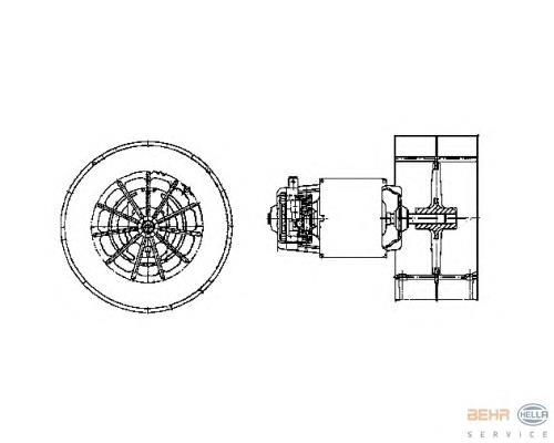 64118381930 BMW Електромотор пічки