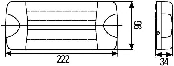 Задня права фара 2SD980613211 HELLA